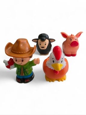 Fisher Price Little People Farm Animals & Farmer Bundle Pig Sheep Chicken Toys